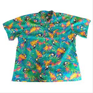 NEW Blue Generation Hawaiian Shirt Toucans 2XL